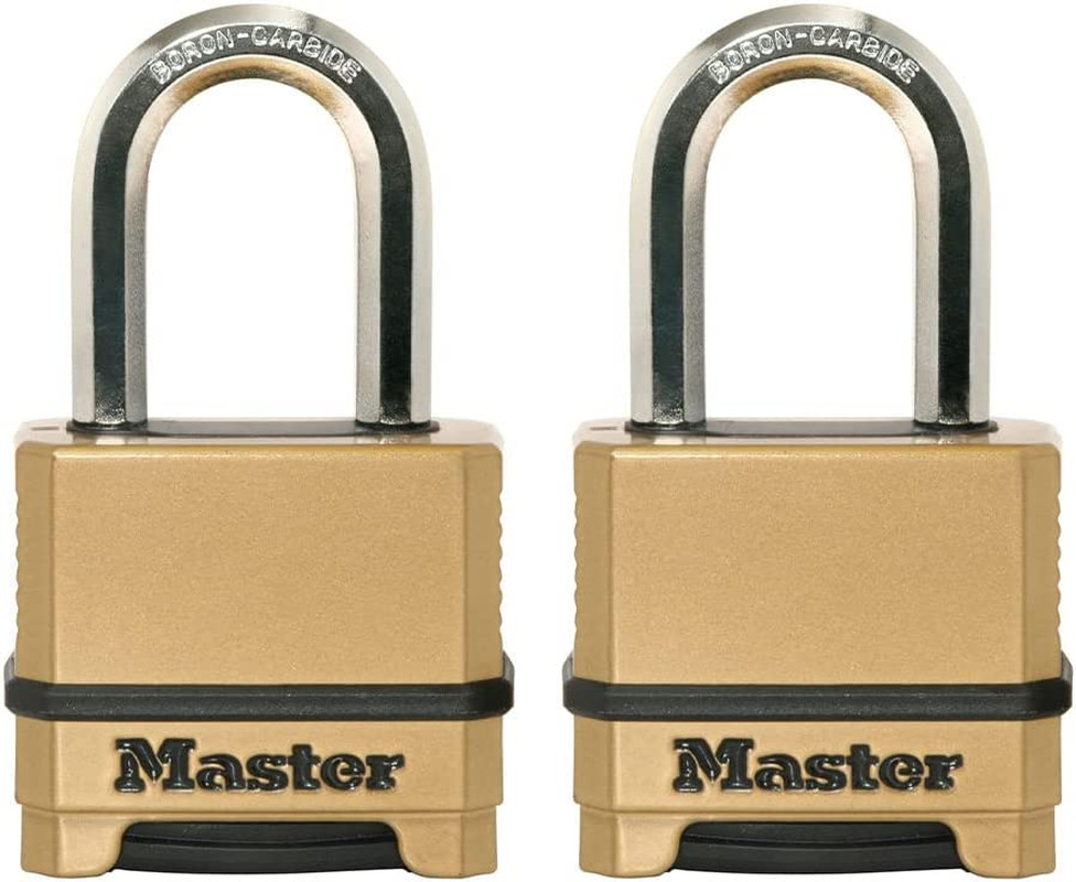 Gold Combination Lock, Heavy Duty Weather Resistant Padlock, Resettable Combinat