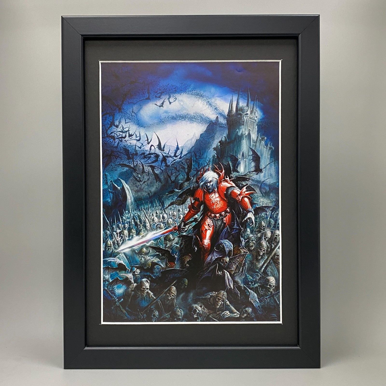 VAMPIRE COUNTS FRAMED ART UNDEAD VON CARSTEIN BLOOD KNIGHT WARHAMMER AOS