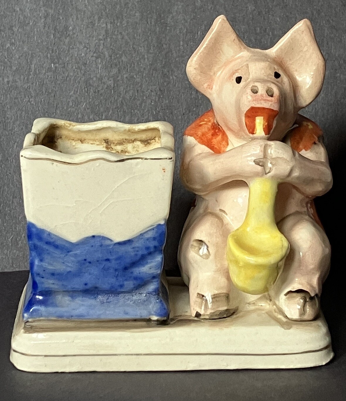 Vintage Pig Chillin Planter Occupied Japan 3.5 Inches