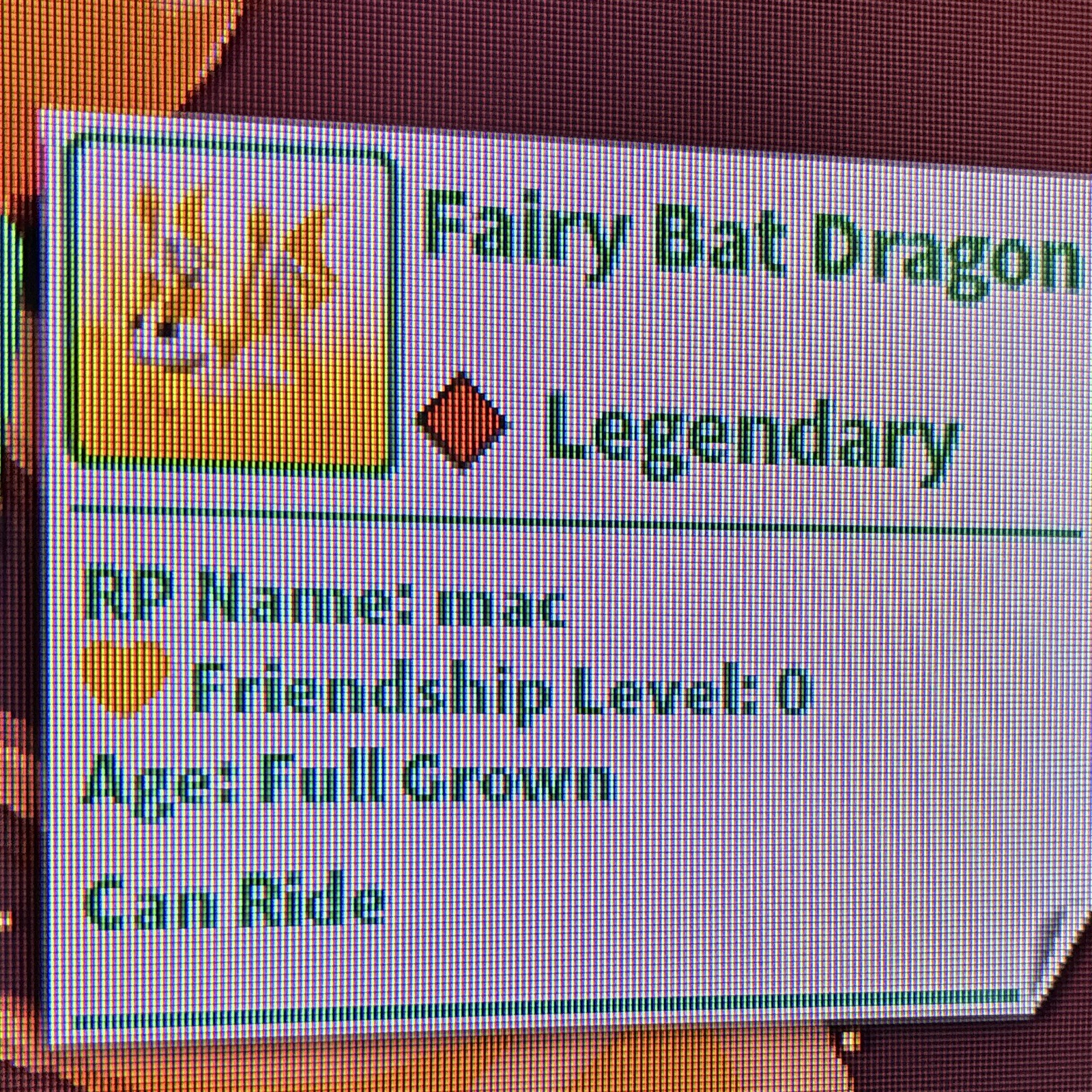 Adopt Me! Fairy Bat Dragon Legendary Full Grown Can Ride Game Item/Asset