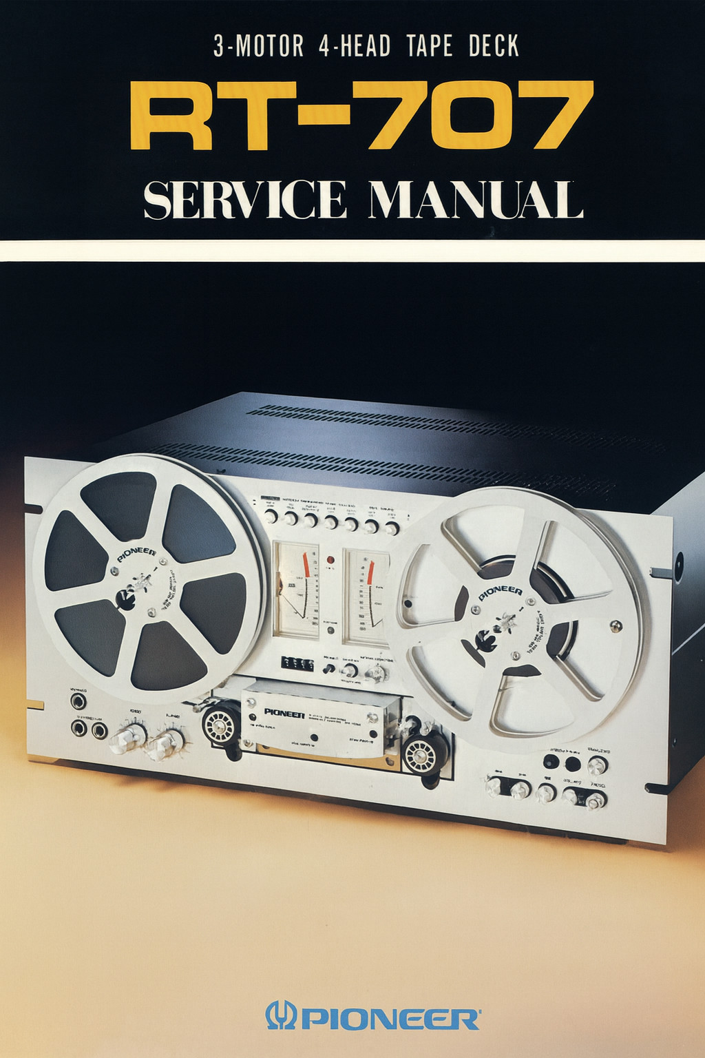 Pioneer RT-707 Reel-to-Reel Service Manual (85 Pages) - In Comb Binding