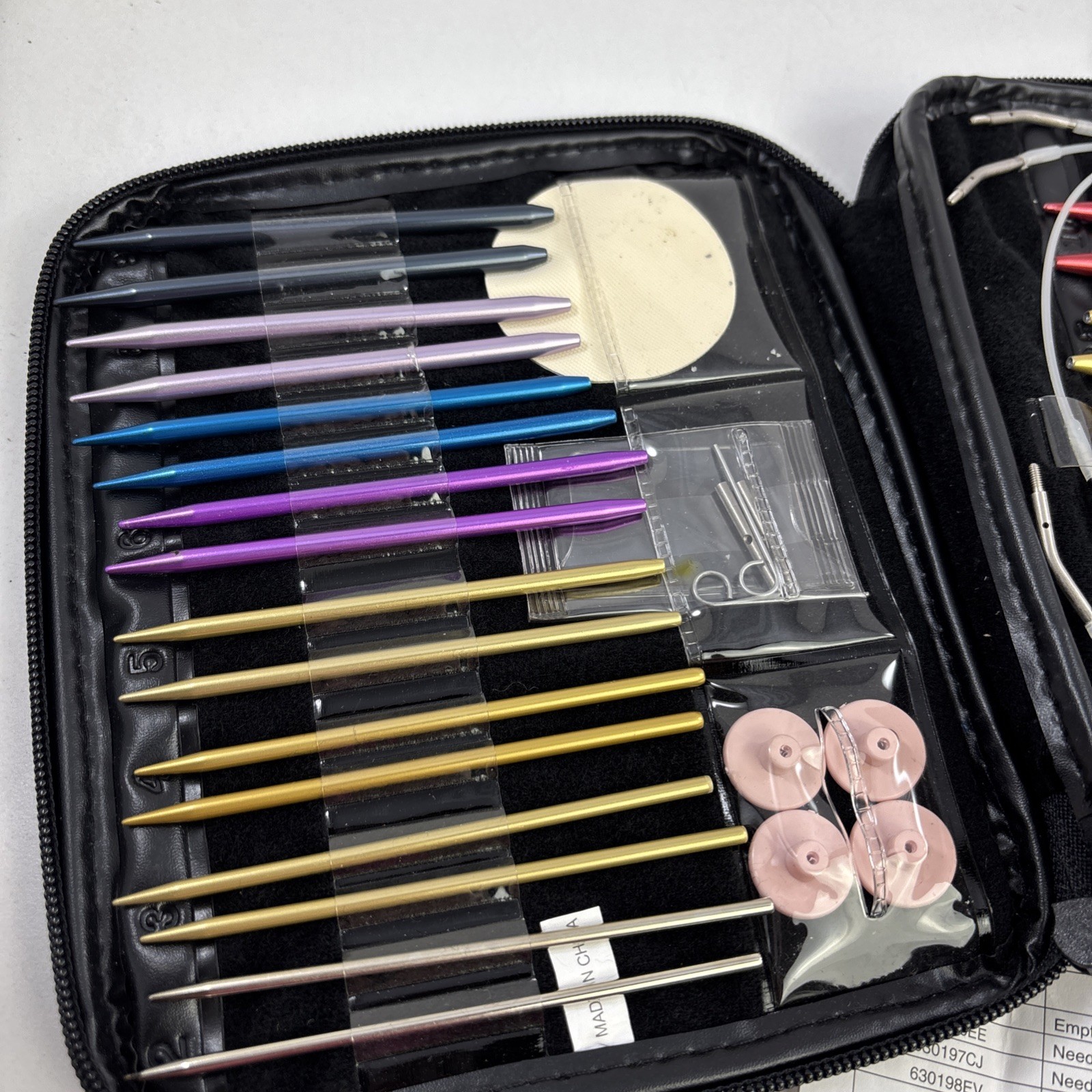 Boye Needlemaster Interchangeable Needle System Hooks Set Zip Case Crochet Knit