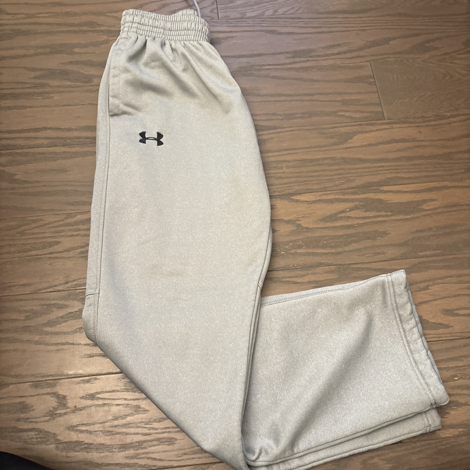 Under Armour Storm Fleece Training Sweatpants Mens Small Gray 1259081 Loose EUC