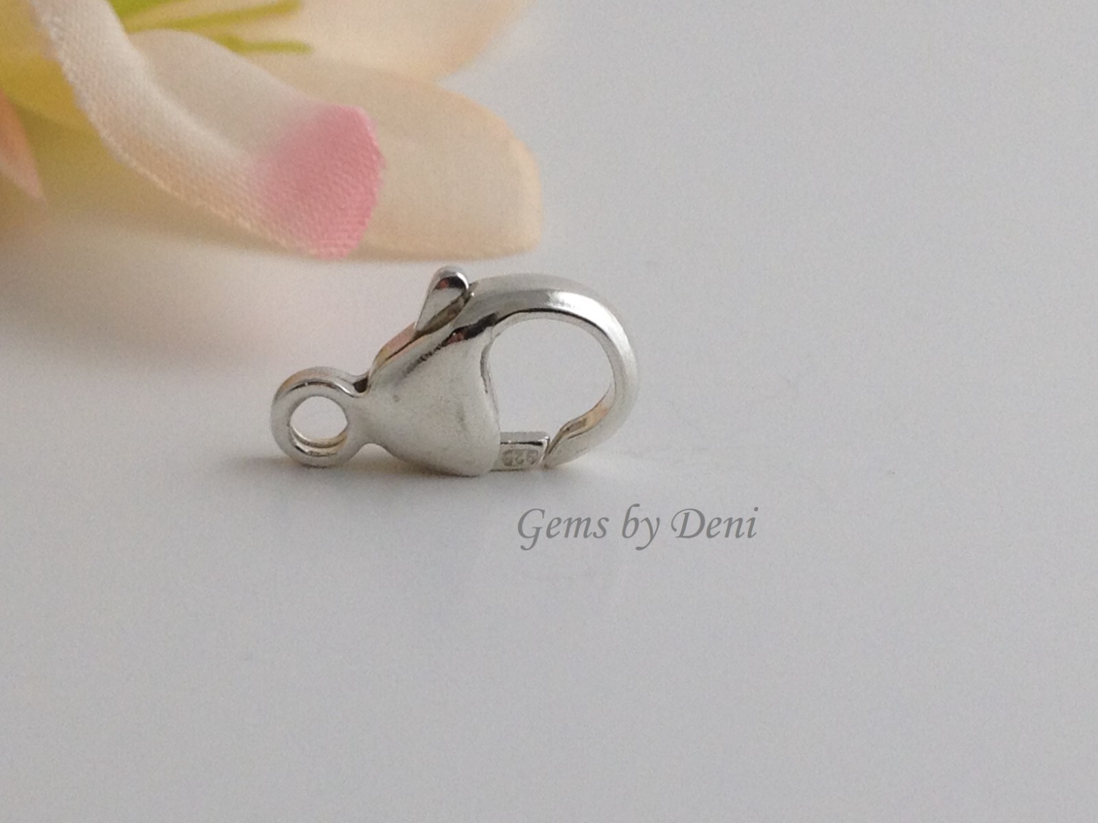 Solid Sterling Silver Crab Claw Clasp With Ring (11, 14, 17mm)
