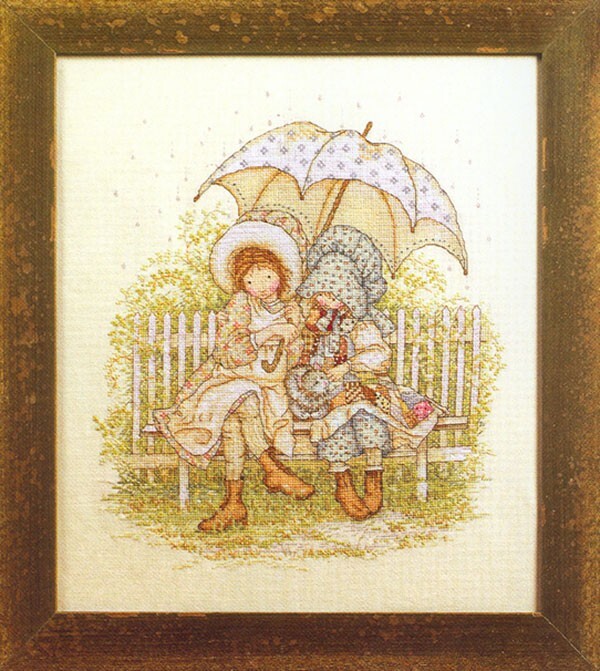 Rare Bucilla Cross Stitch Kit HOLLY HOBBIE-BEST FRIENDS 45211