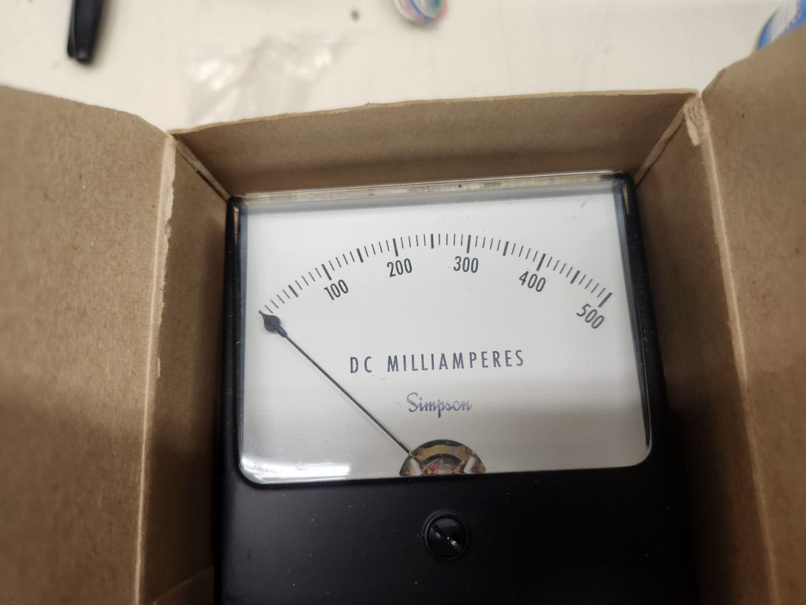 SIMPSON 1327 CAT NO 02650 DC MILLAMPS  0-500MA