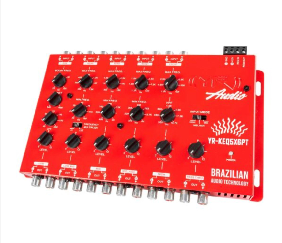 NEW YR AUDIO 5 way Electronic Crossover 5 In 6 RCA Output 9V RMS Car Audio5