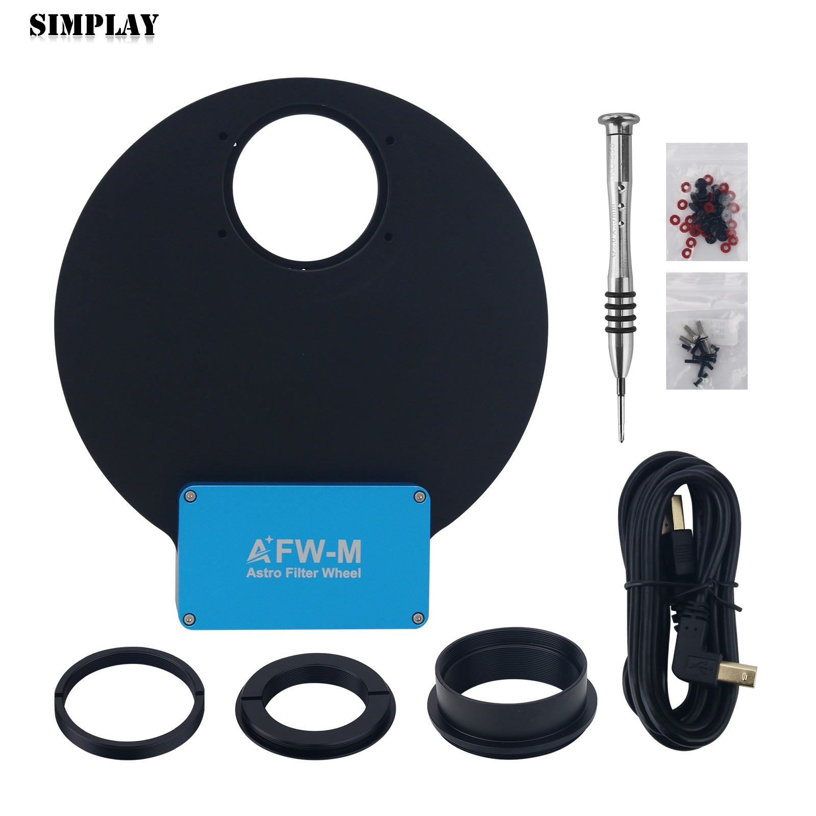 ToupTek 5x2" AFW Electric Filter Wheel High Quality Astronomical Accessory