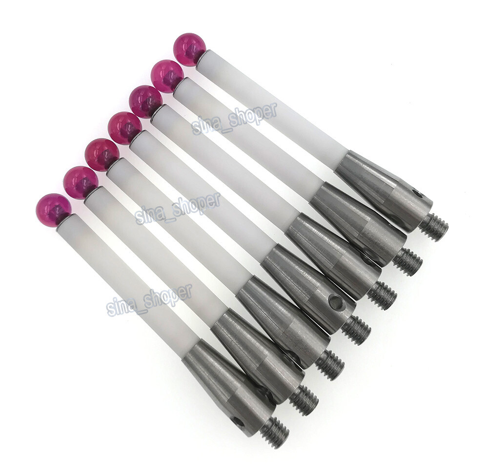 A-5000-3709 CMM M4 Styli, 6mm Ruby Ball, L50mm Ceramic Stem Compatible Renishaw