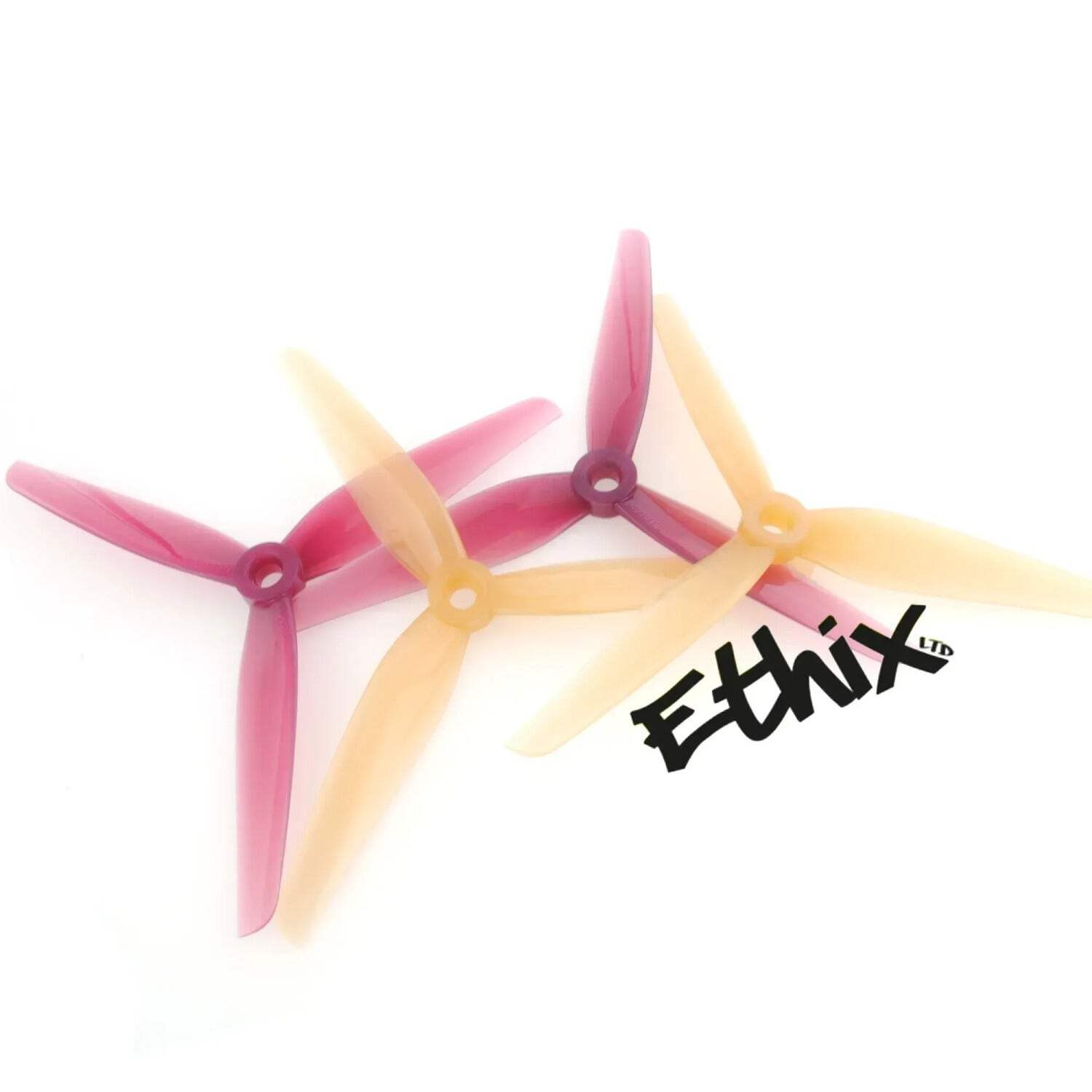 HQProp 5.1x3x3 5.1 Inch 3-Blade Ethix P3B Propeller Set (2x CW / 2x CCW) Peanut