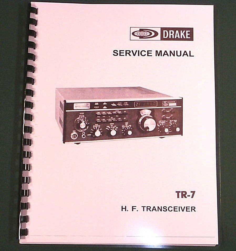 Drake TR-7 Service Manual: w/11"X17" Foldout Schematics & Protective Covers!