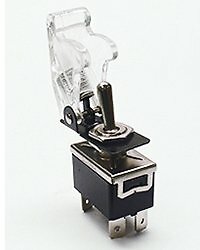 Safety Toggle Switch DPST 20 Amp " Clear"