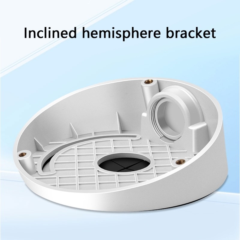 Compactly Sloped Security Camera Mount Lightweight Plastic Base For Space Saving