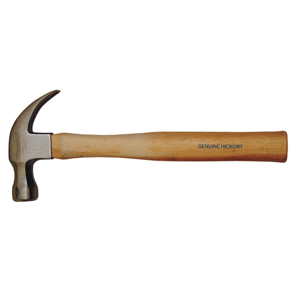 WESTWARD 6DWG8 Straight-Claw Hammer,Hickory,13 Oz 6DWG8