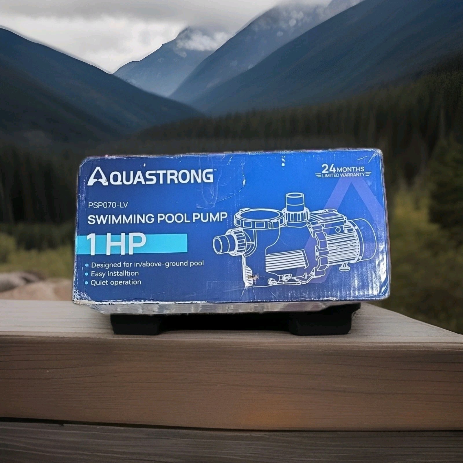 AQUASTRONG PSP070-LV  Above Ground Pool Pump 1HP 4945 GPH 115V