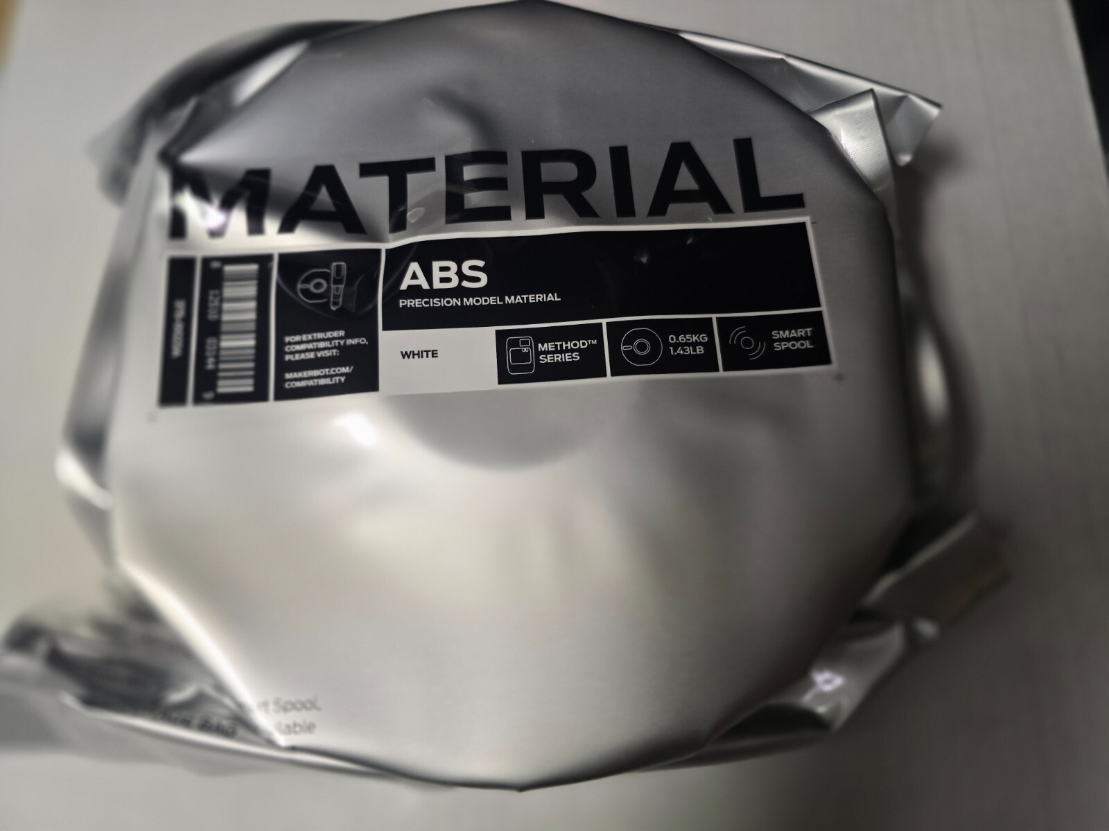 Makerbot White ABS 375-0023A