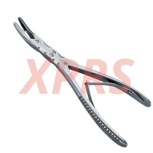 Beyer Rongeur, 7", Double Action, Slightly Curved, 3.5mm wide Jaws, Prem. German