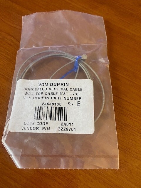 Von Duprin Concealed Vertical Cable 24648180 6'-8"--7'-0"