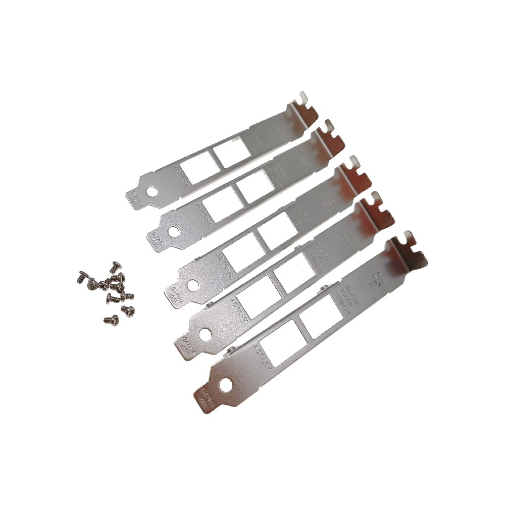 5pcs Long Full Bracket with Screws for Intel QNAP LAN-10G2T-X550 X540-T2 X550-T2