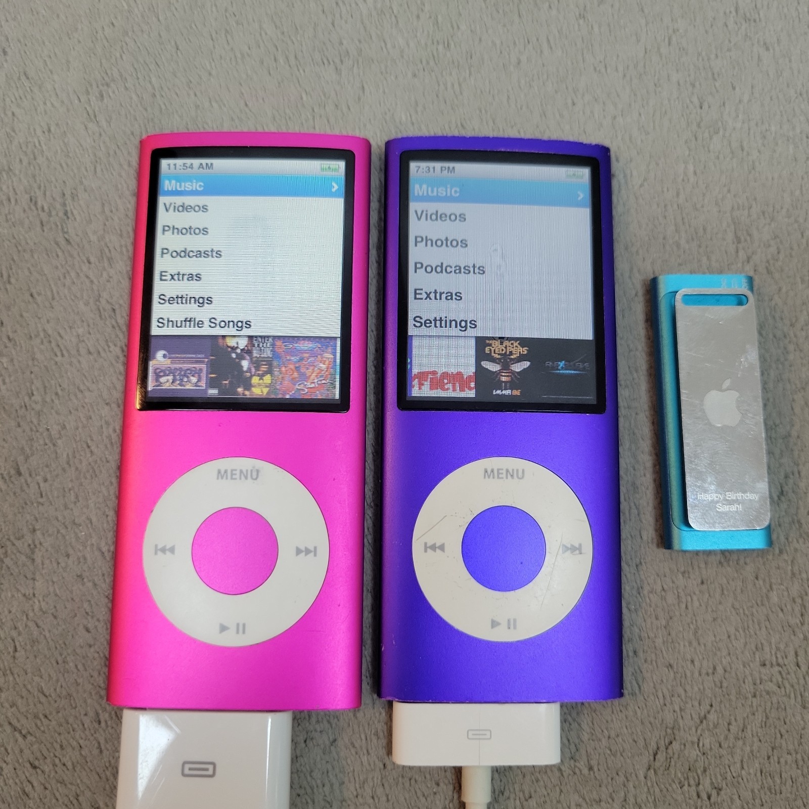 Apple iPod Lot 3 A1285 A1271 Nano 4th Gen Shuffle 3rd REPAIR READ Devices Only