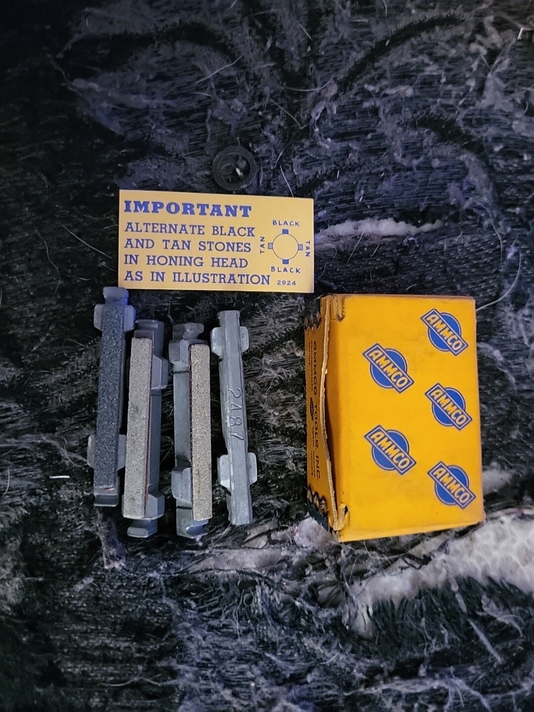 NOS Vintage AMMCO Tools #2487 Replacement Brake Cylinder Hone Stones