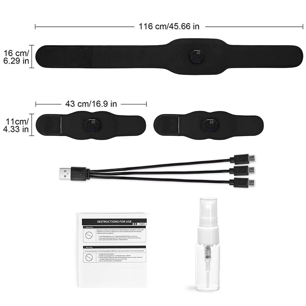 Electric Muscle Toner Simulation ABS Fat Burner Toning Belt Belly Shaper Machine