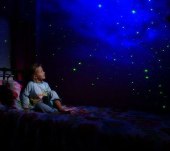 Laser Twilight Stars Projector Night Light Effect and Blue Cloud