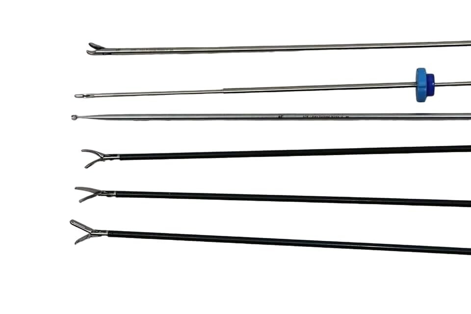 Laparoscopic simulation endo trainer box HD camera training instruments set 9pc