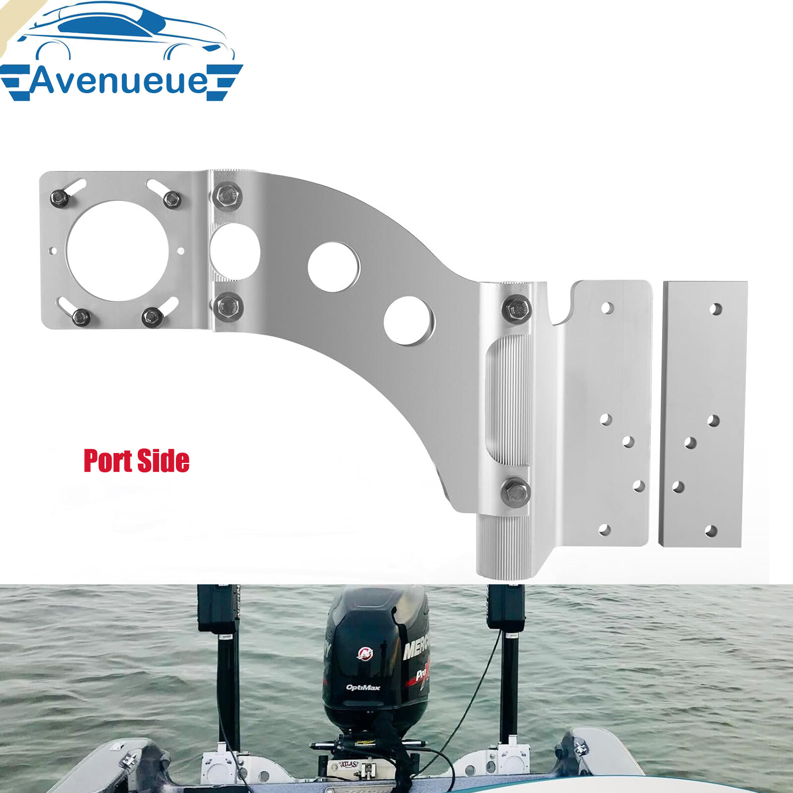 Replace for Minn Kota 1810302 Talon Sandwich Adapter Bracket Fits for Port Side
