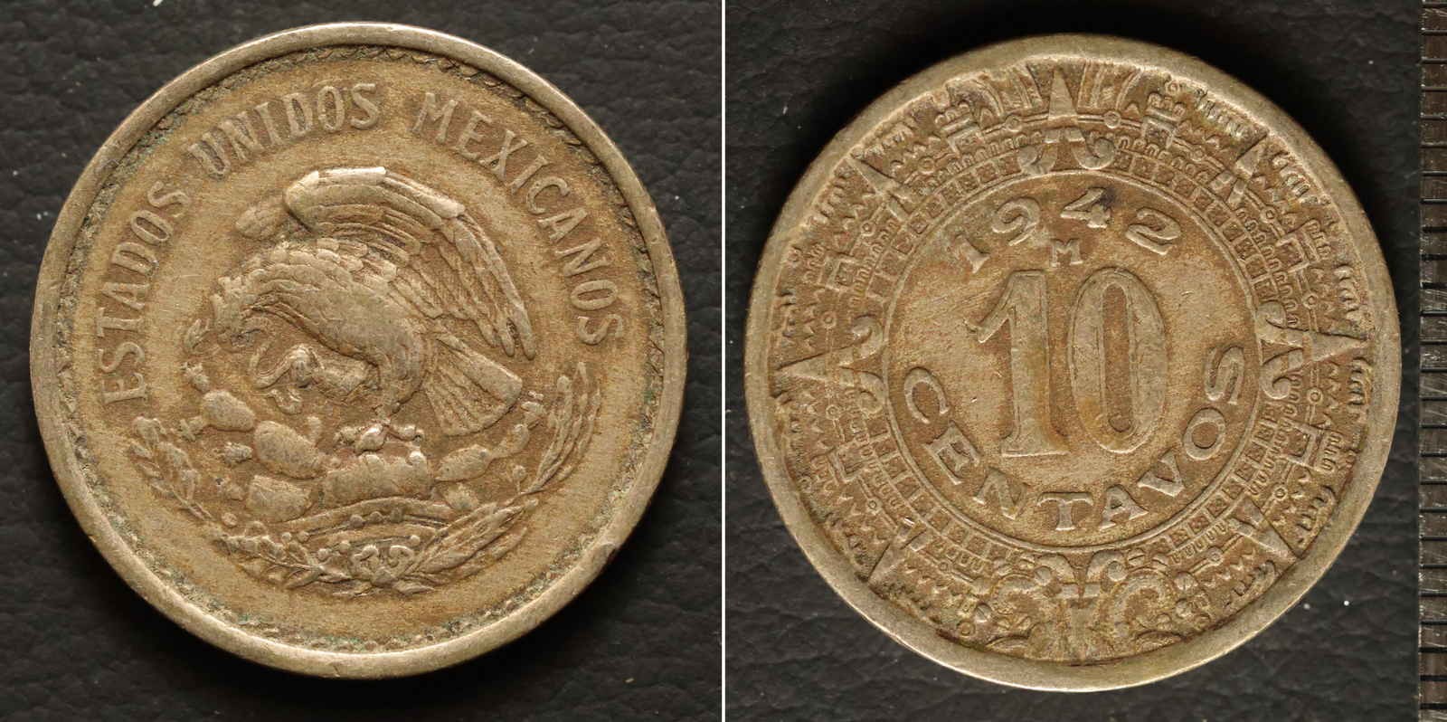 *Mexico Coin, 10 Centavos 1942 [E13316]8a8