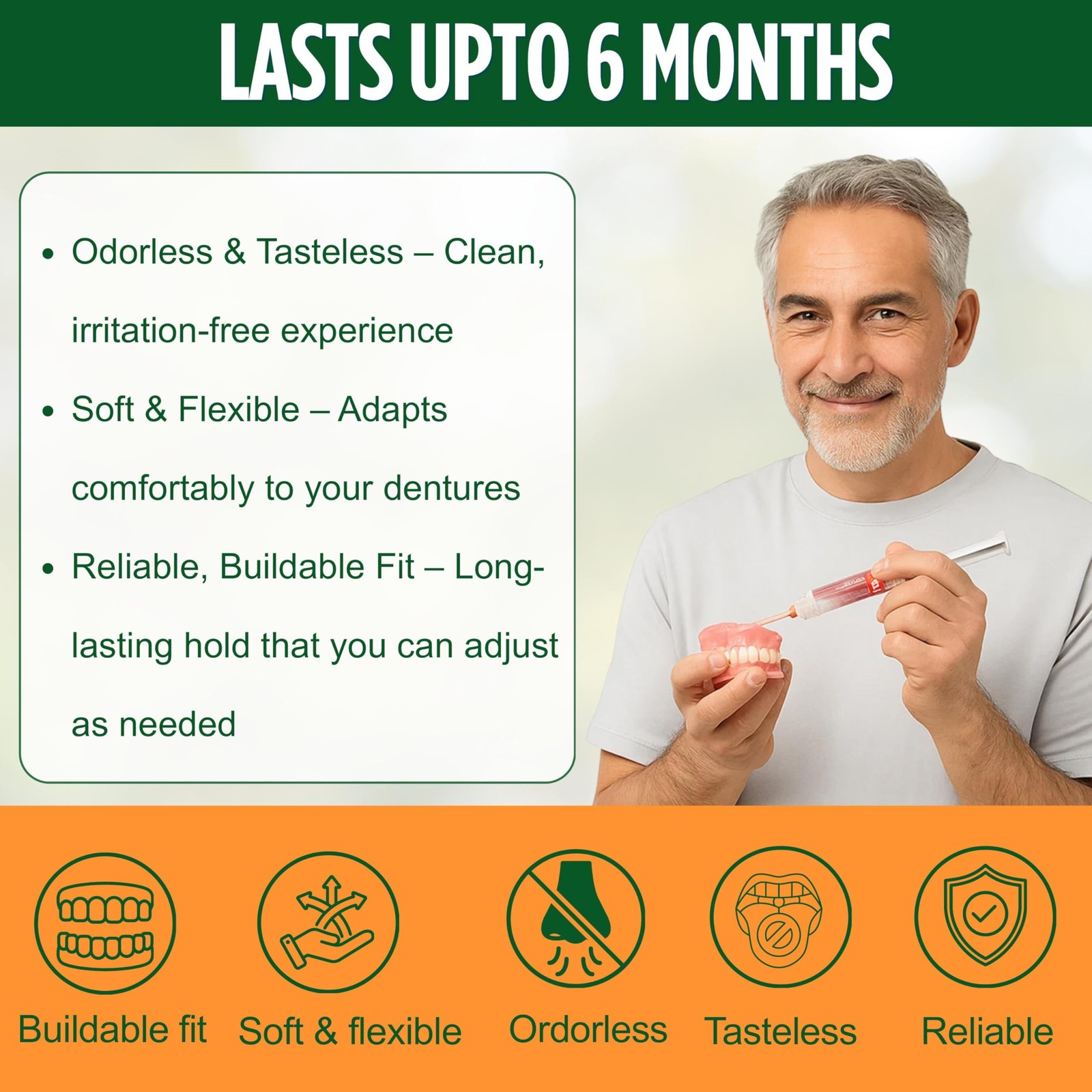 Denture Reline Kit Soft Silicone