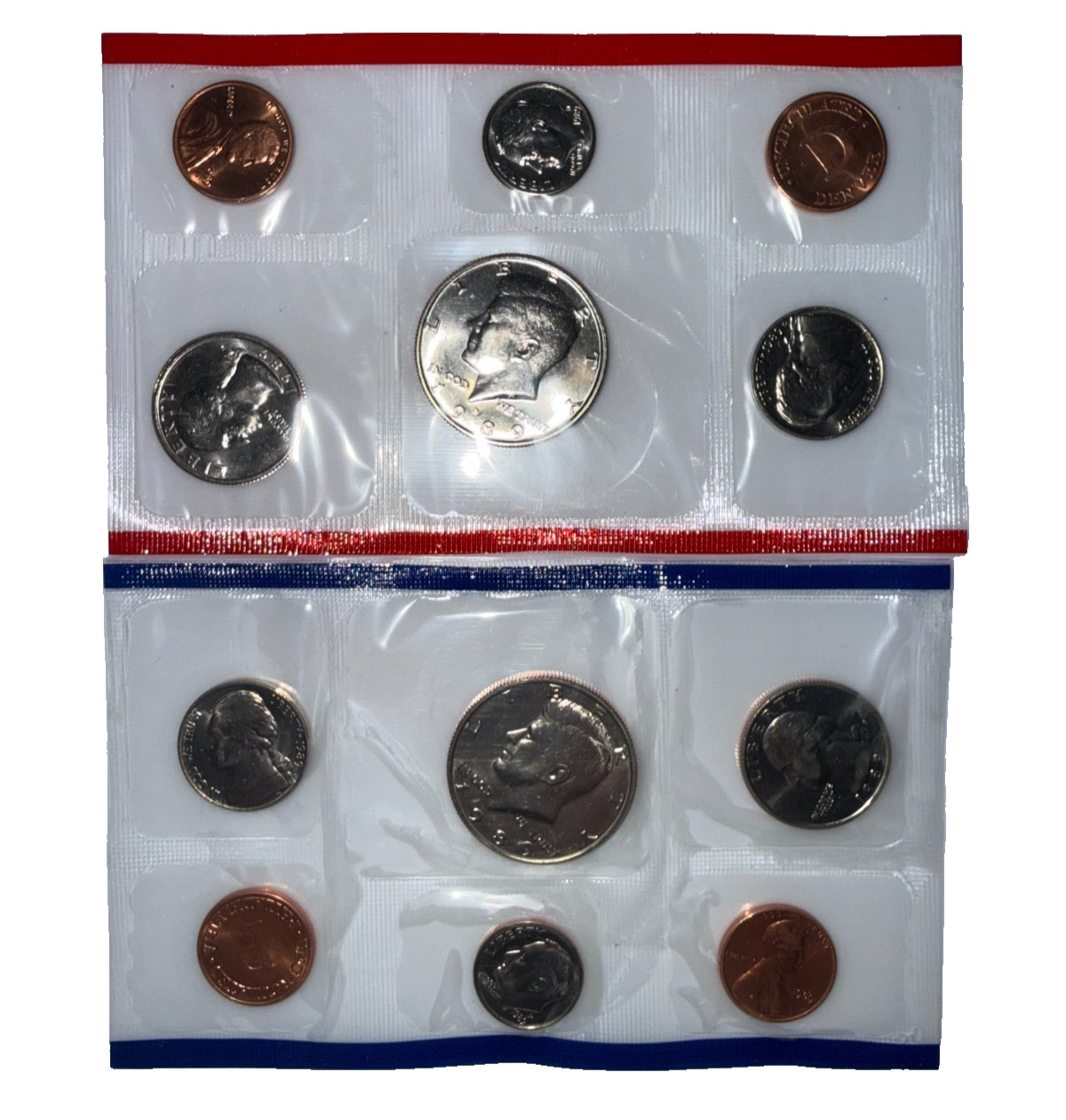 1989 US Mint Uncirculated Set No Envelope P & D Business Strike As Pictured