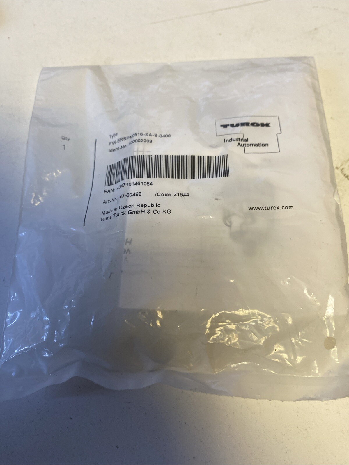 Turck 100002289 Sensor/Actuator Connector Uncheckled, FW-ERSPM0516-SA-S-0