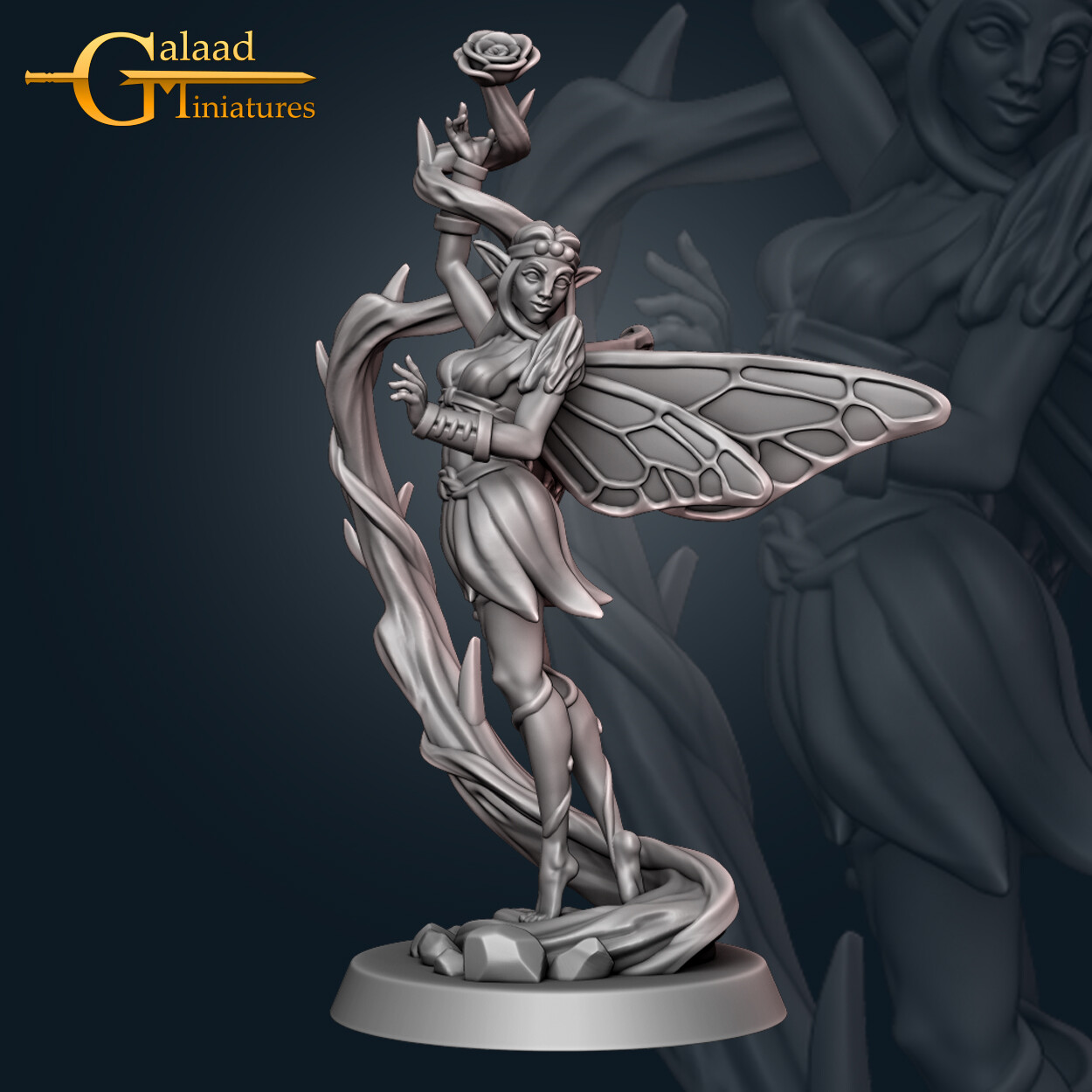 Fae Folk Fairy Faerie 06A - Galaad Miniatures - Fantasy Dungeons & Dragons Mini