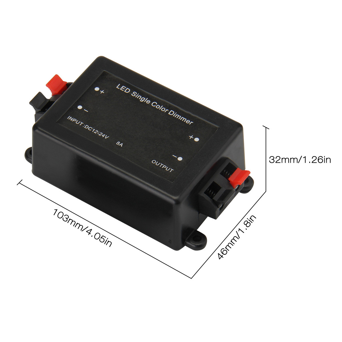 DC 12-24V LED Single Color Strip Light Wireless RF Remote Controller Dimmer