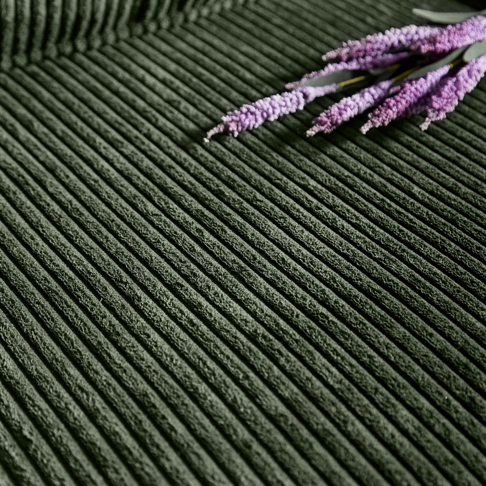 Corduroy Fabric sofa Modern Compressed Couch,3-Seater Sofa for Living Room Green
