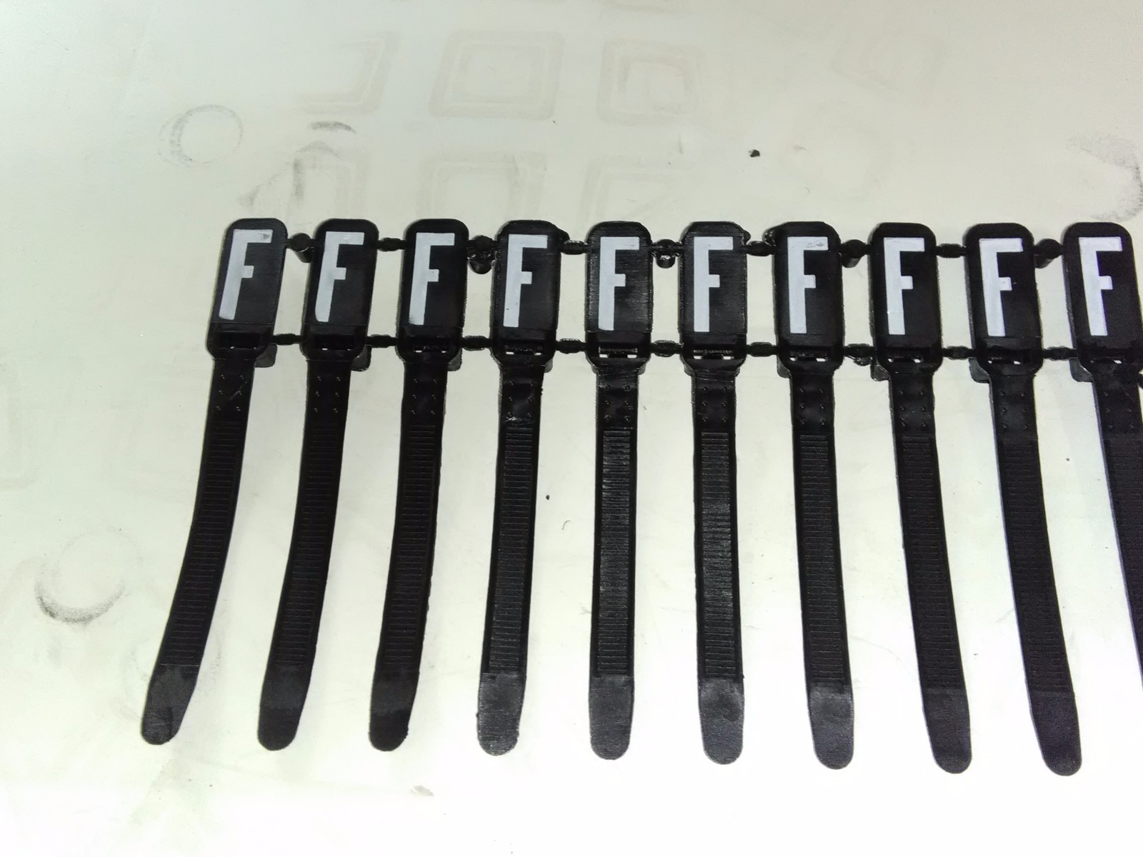 Budco Tie Wrap Marker F 3"BLK-W/TAG 100 per pack