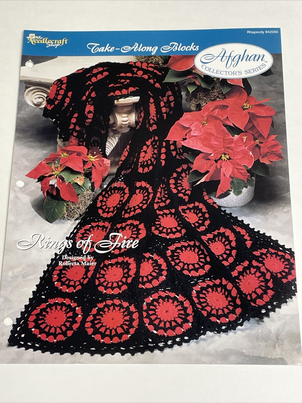 Rings of Fire Afghan Take Along Blocks Crochet Pattern Needlecraft Shop