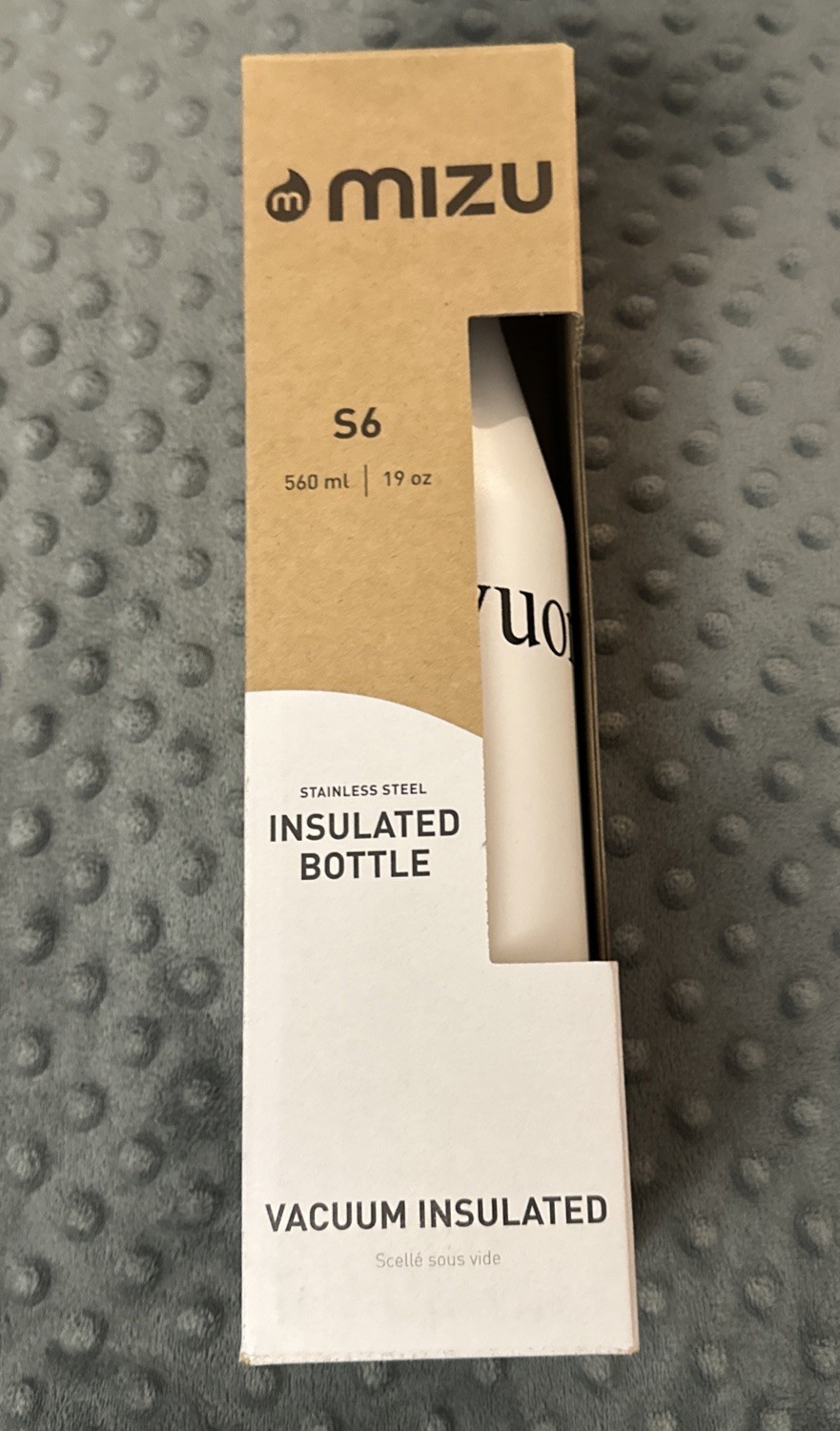Vuori Mizu Stainless Steel Insulated Bottle 19 Oz New In Box