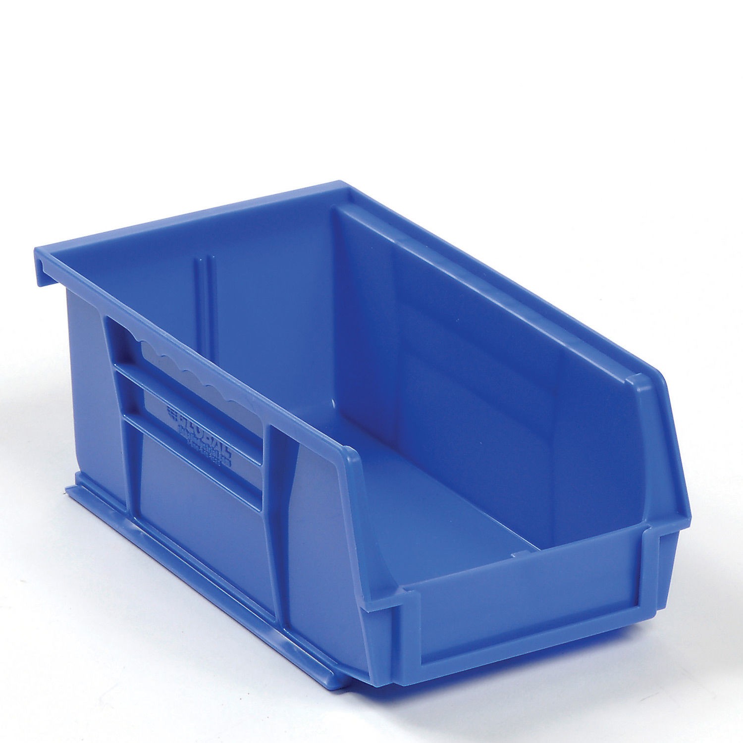 Hanging  Stacking Storage Bin 4-1/8 x 7-3/8 x 3 Blue Lot of 24