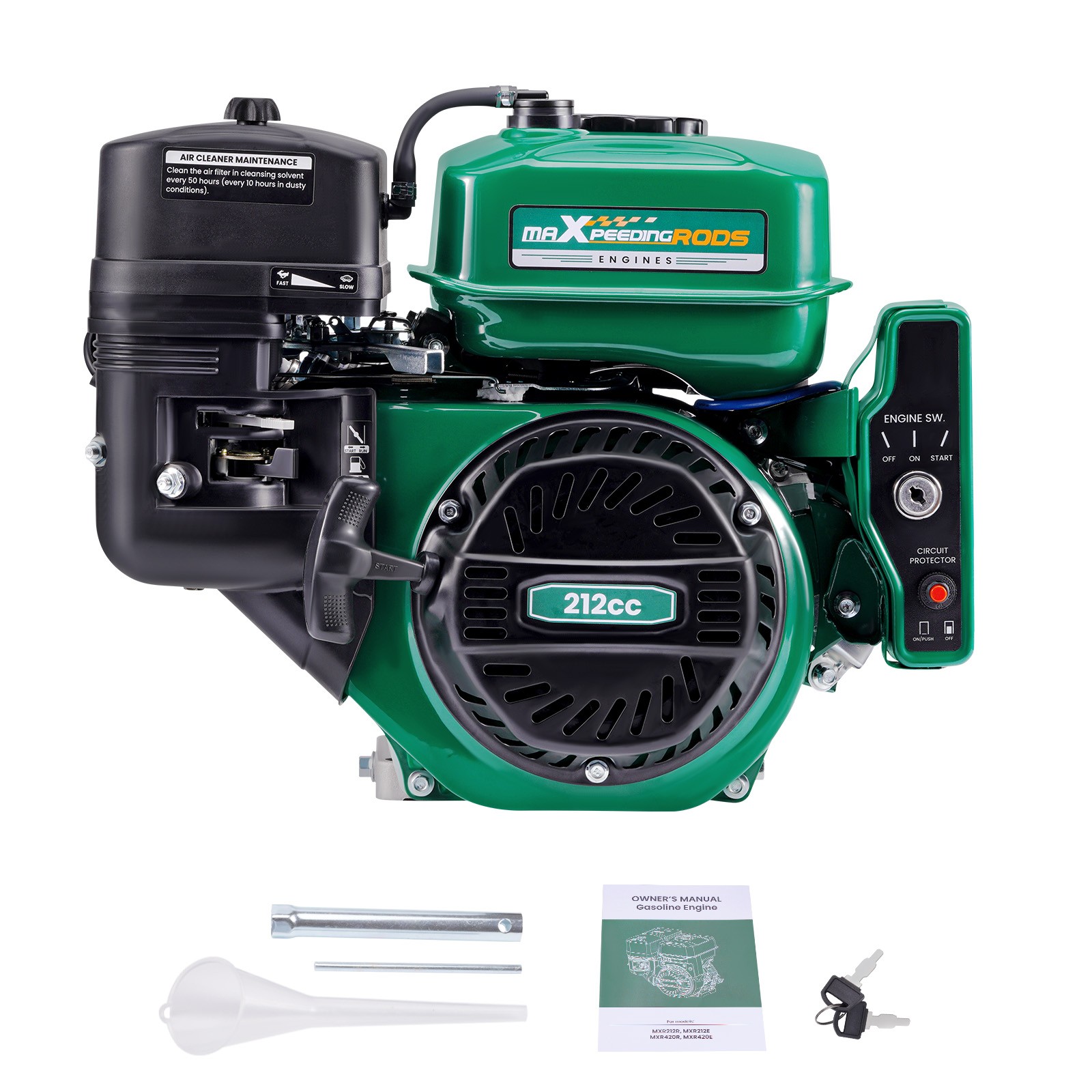 Gasoline Engine Motor Horizontal 7HP 212cc Electric Start Go Kart Log Splitter