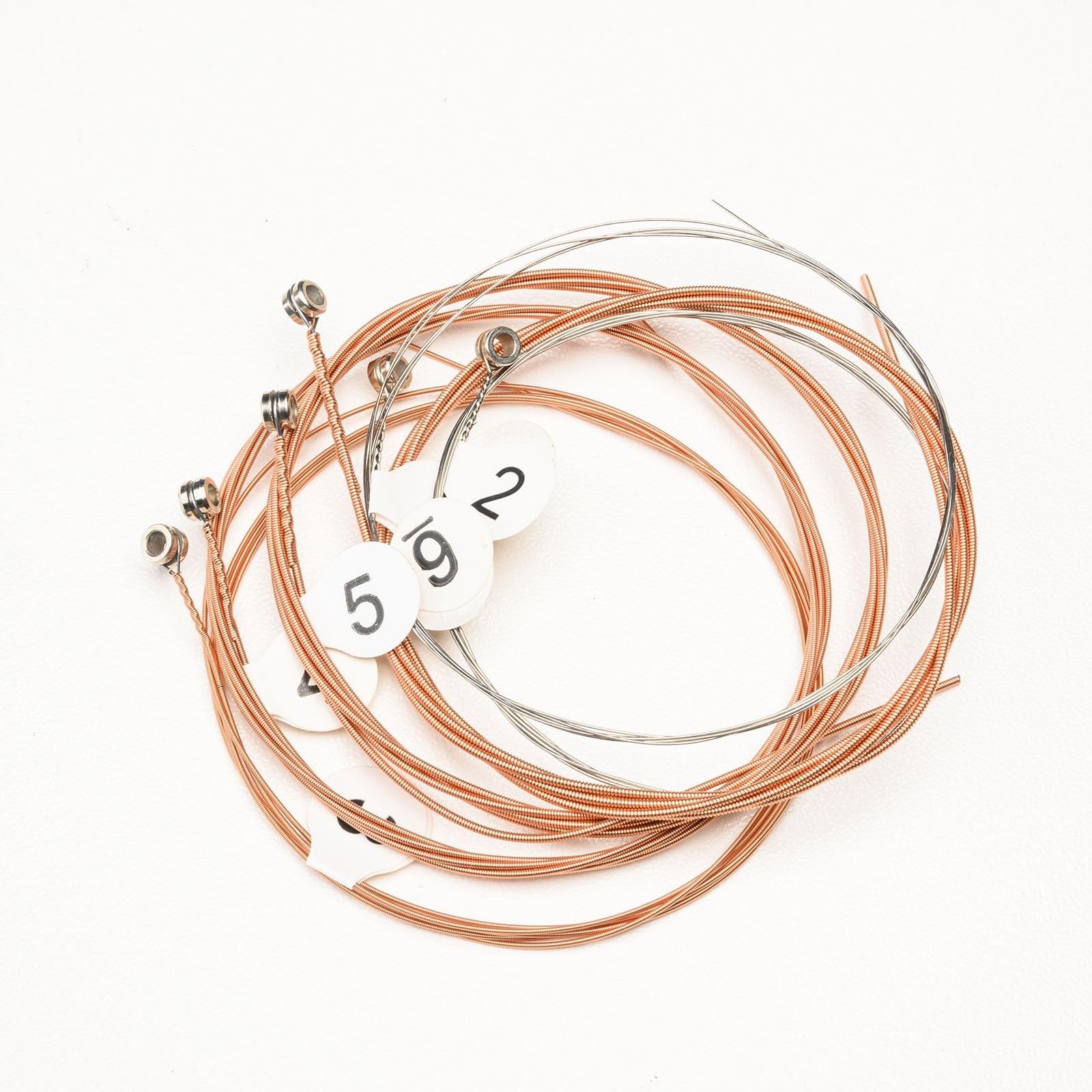 1 Set 6-String Bronze Acoustic Guitar Strings, 10-50, Red Copper | Replacemen...