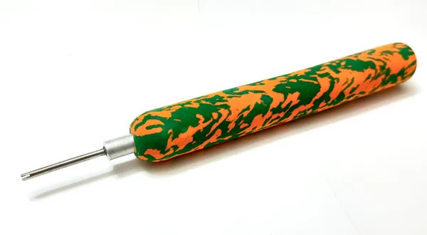 Custom Shark Tag Stick - Orange/Green