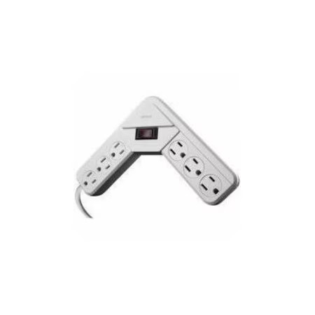 Southwire 41378 Power Strip, White, 8-1/2 In, 6 Outlets