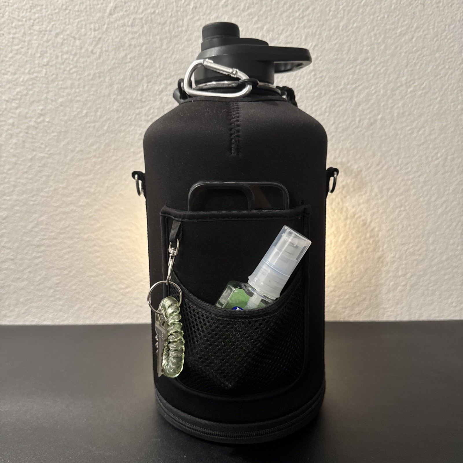 128 fl oz Water Bottle by WixByti + stickers and included accessories(see disc)!