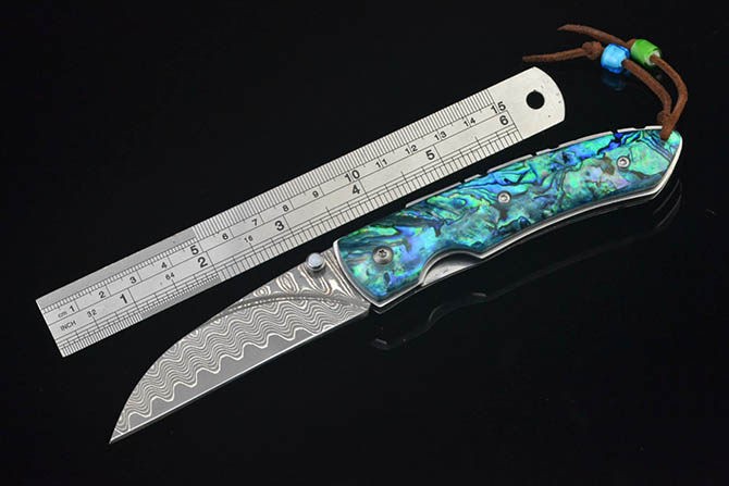 Abalone Shell Knife Handle Acrylic Scale Slabs DIY Making Knives Plate