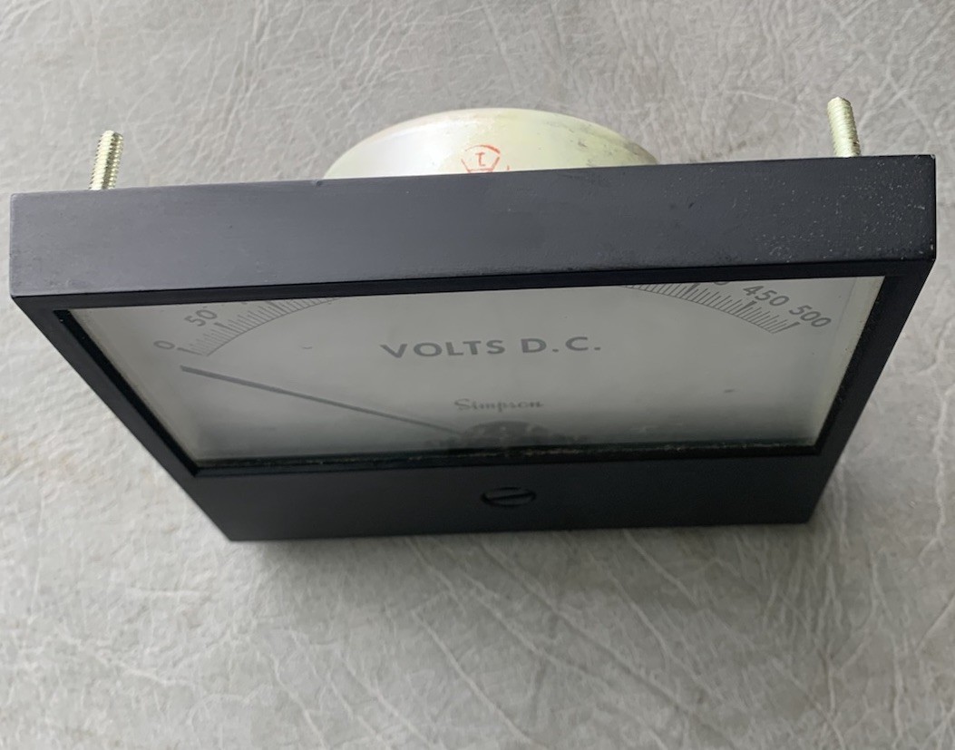 SIMPSON 16125, DC 0-500 VOLTS, DC Voltage Meter