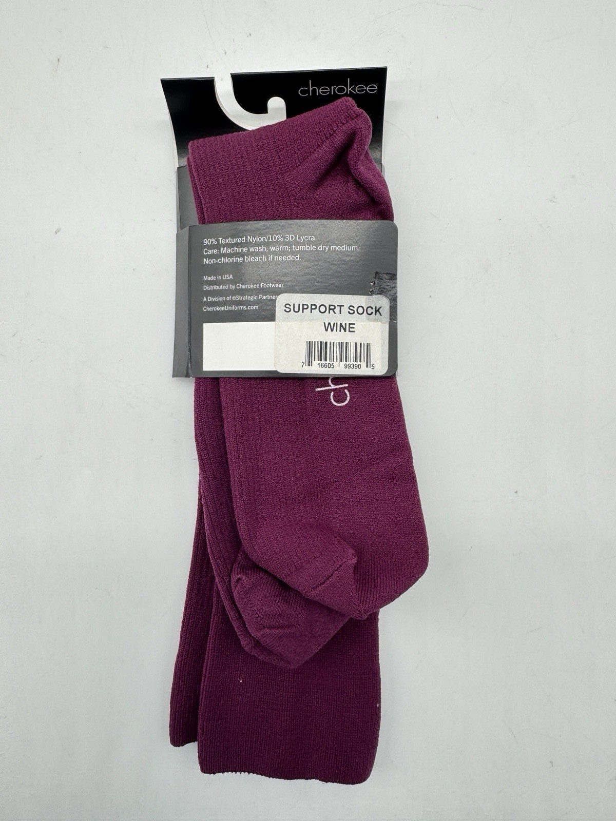 Cherokee Graduated Women’s Compression socks 8-12 MmHg Knee Length Size6-11 Wine