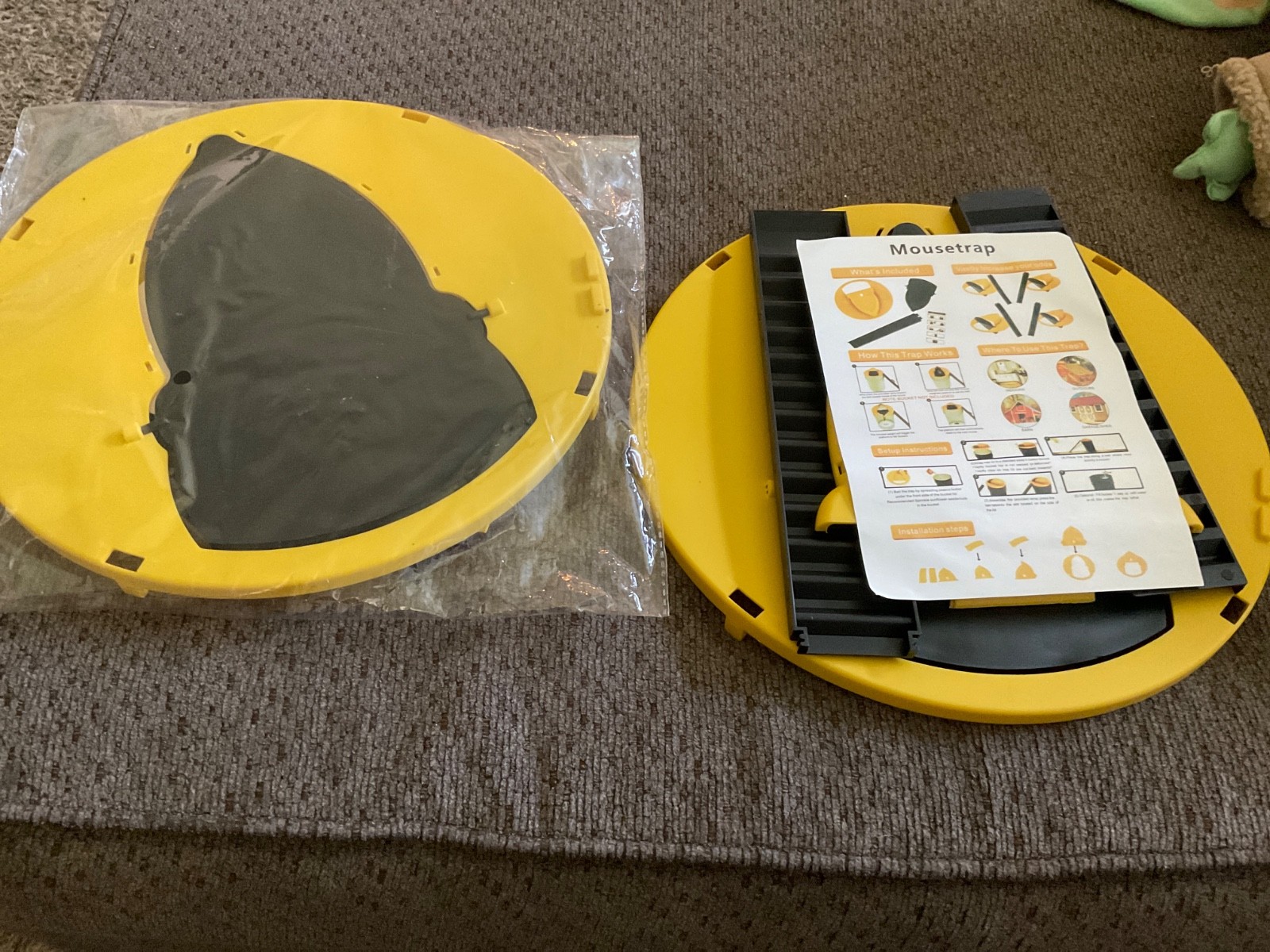 Mouse Rat Trap Flip & Slide Bucket Catcher Mousetrap Slide Bucket Lid Auto Reset