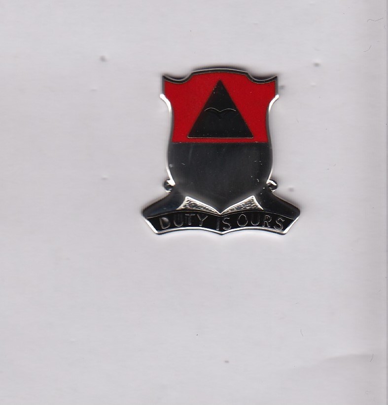 US Army 890th Engineer Battalion DUI crest c/b clutchback badge G-23